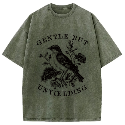 Tokyocanvas Gentle But Unyielding Washed T-Shirt