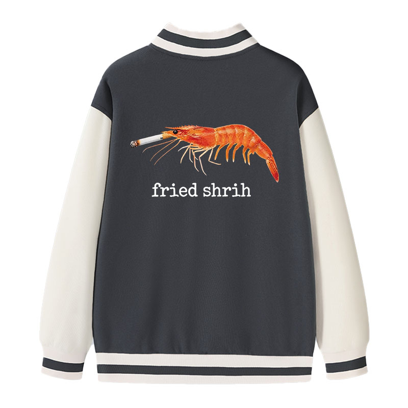 Tokyocanvas Fried Shrimp Varsity Jacket