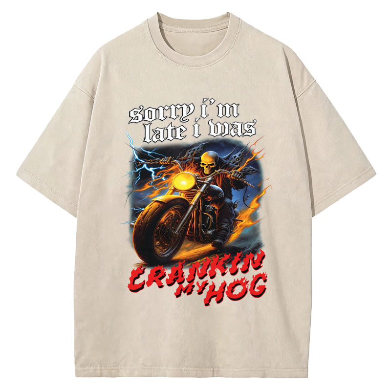 Tokyocanvas Sorry I'm Late Washed T-Shirt