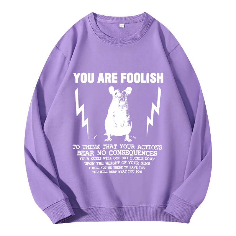 Tokyocanvas You Are Foolish Rat Meme Classic Sweatshirt