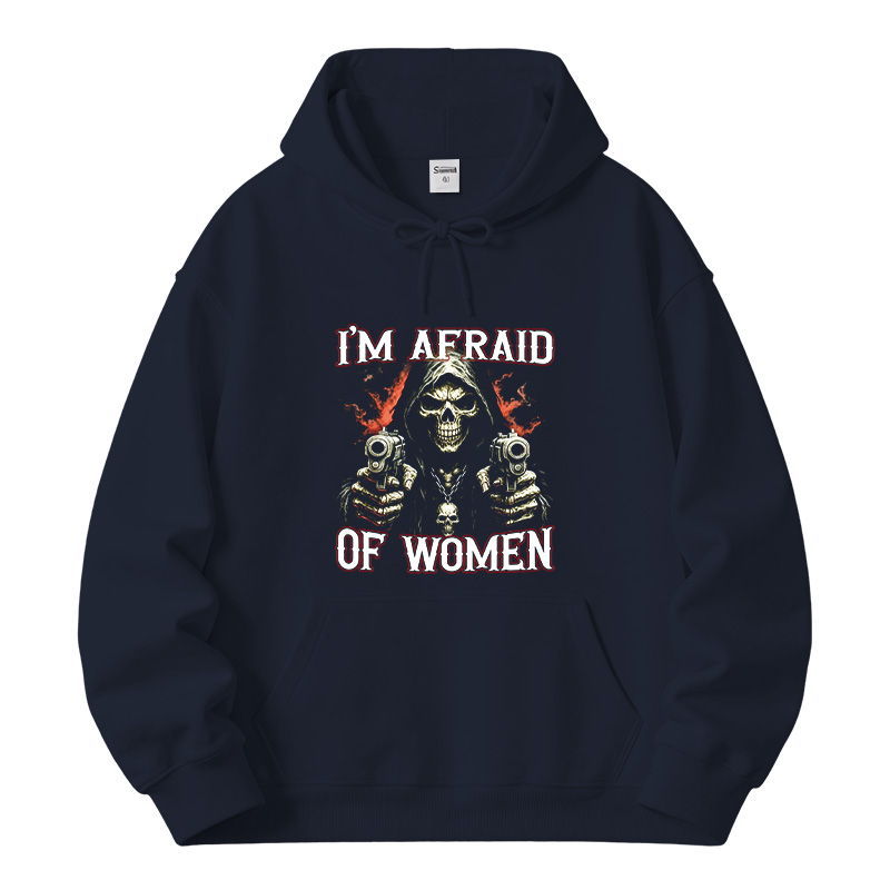 Tokyocanvas I'm Afraid Of Women Fleece Lined Hoodie