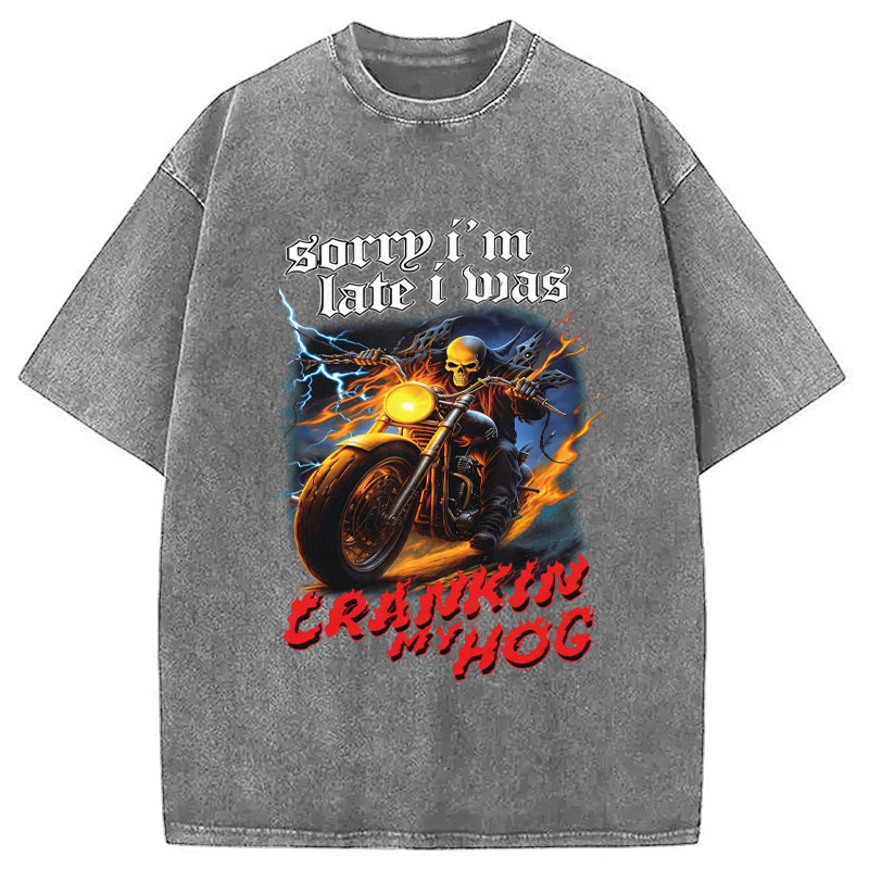 Tokyocanvas Sorry I'm Late Washed T-Shirt