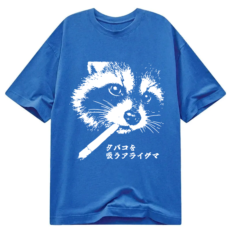 Tokyocanvas Somking Raccoon Classic T-Shirt