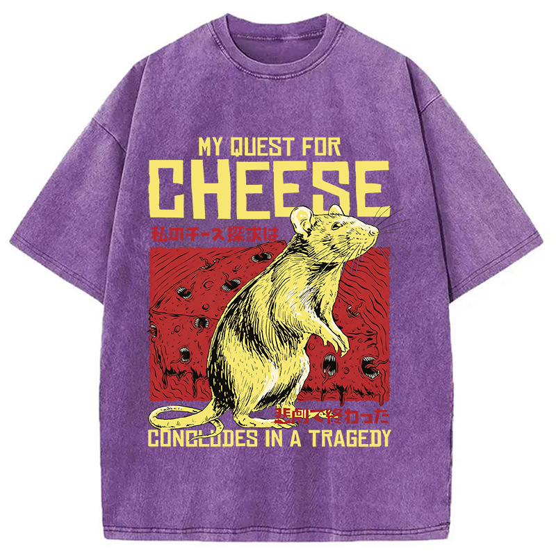 Tokyocanvas My Quest For Cheese Washed T-Shirt