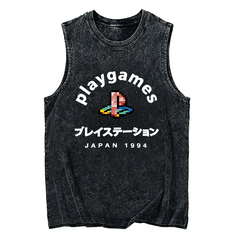 Tokyocanvas Play Games Japan Washed Tank