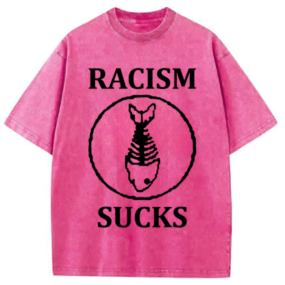 Tokyocanvas Racism Sucks Washed T-Shirt