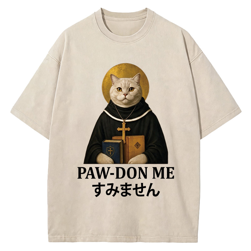 Tokyocanvas Pawdon Me Washed T-Shirt