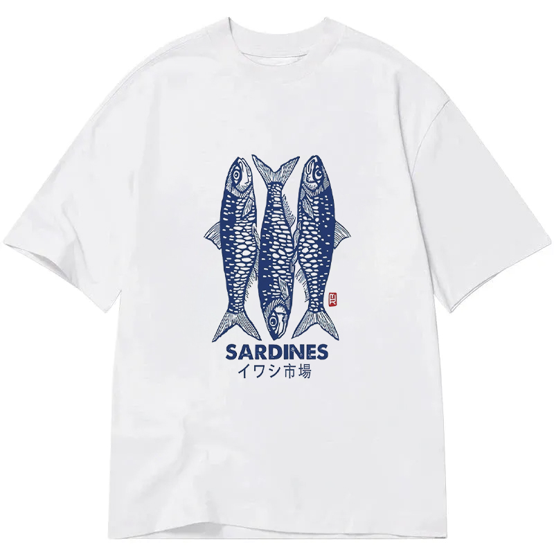 Tokyocanvas Sardines Market Classic T-Shirt