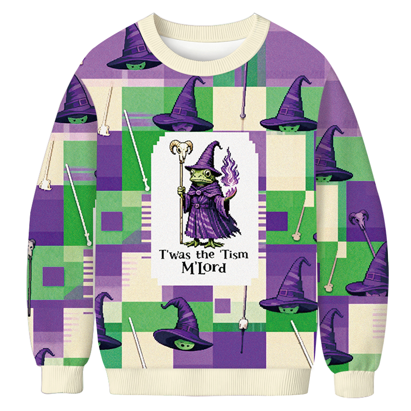 Tokyocanvas Witch Frog Casual Ugly Sweatshirt