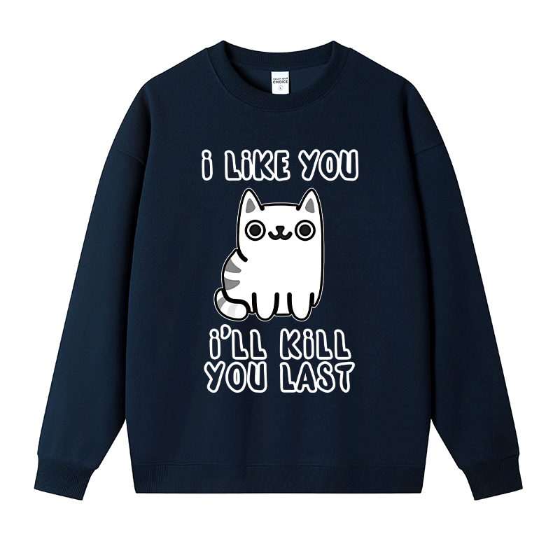 Tokyocanvas Cats And Humans Fleece Lined Sweatshirt