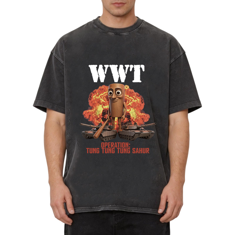 Tokyocanvas World War Tung Washed T-Shirt