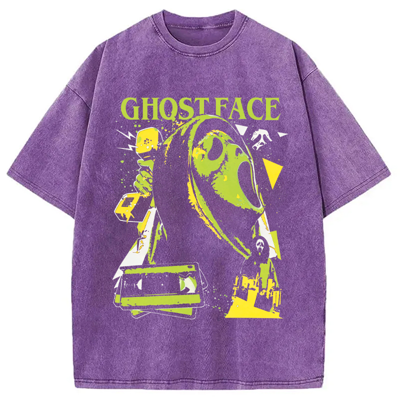 Tokyocanvas Ghost Face Washed T-Shirt