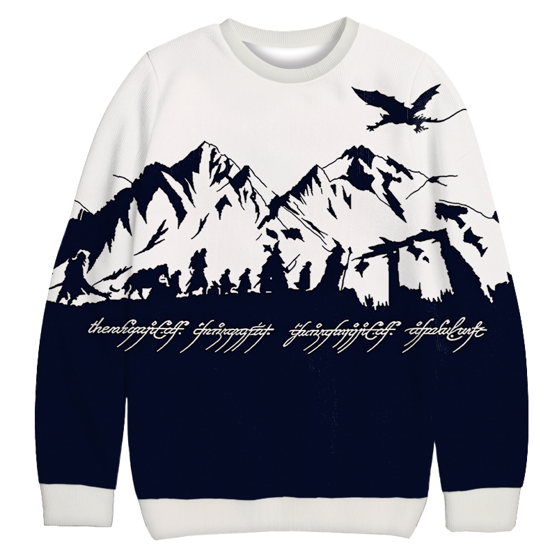 Tokyocanvas Mountains of Mordor Casual Ugly Sweatshirt