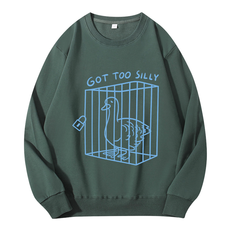 Tokyocanvas Got too silly Funny Classic Sweatshirt