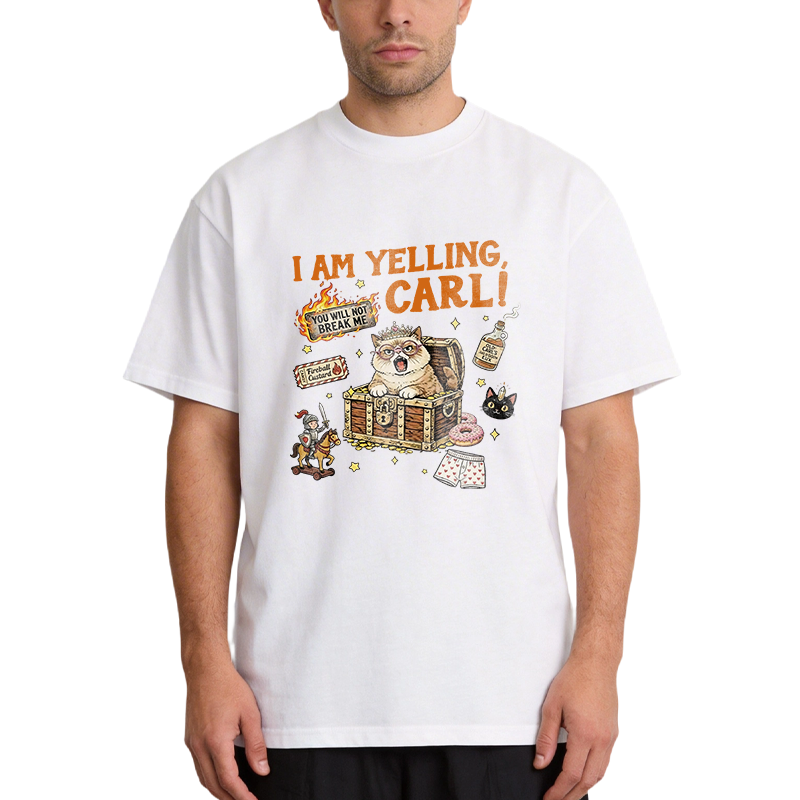 Tokyocanvas I am Yelling Carl Funny Cat Meme Classic T-Shirt