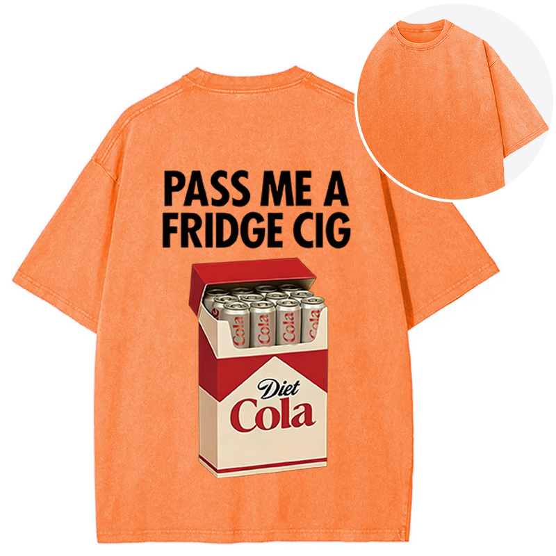 Tokyocanvas I Need A Diet Cola Back Washed T-Shirt