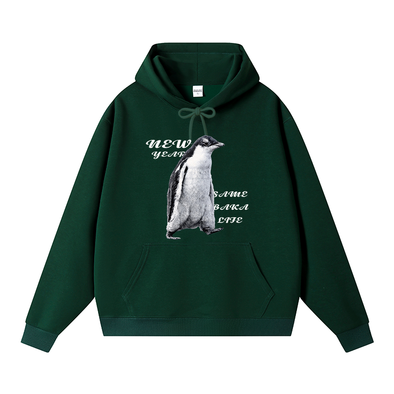 Tokyocanvas Same Baka Life Penguin Fleece Lined Hoodie