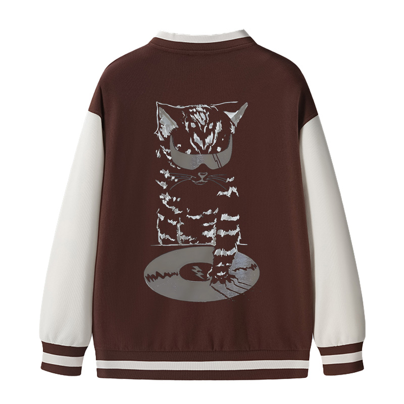 Tokyocanvas DJ Cat Varsity Jacket