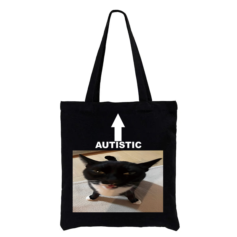 Tokyocanvas Autistic Cat Tote Bag