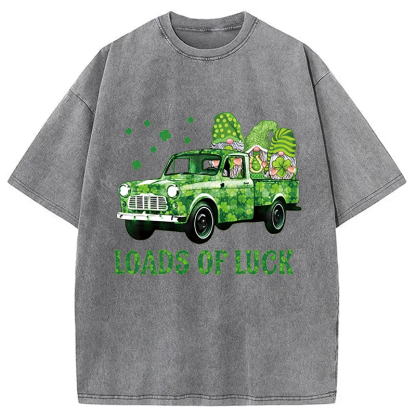 Tokyocanvas Gnomies Loads of Luck Washed T-Shirt