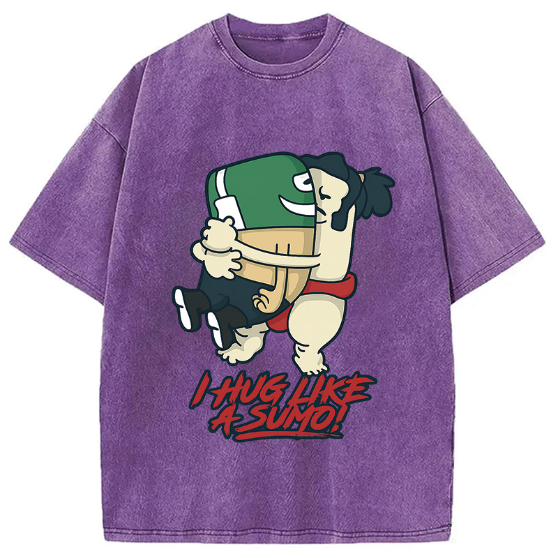 Tokyocanvas I Hug Like a Sumo Washed T-Shirt