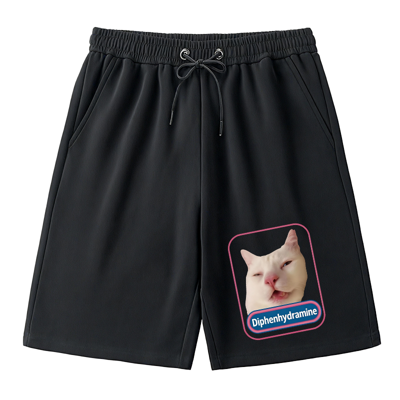 Tokyocanvas Funny Diphenhydramine Meme Cat Classic Short