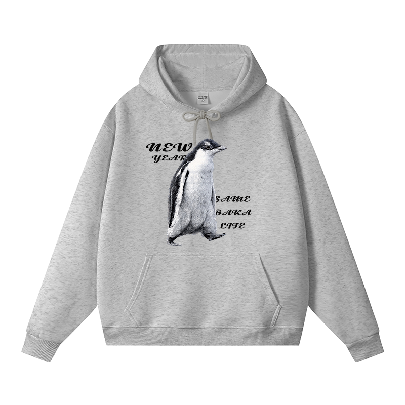 Tokyocanvas Same Baka Life Penguin Fleece Lined Hoodie
