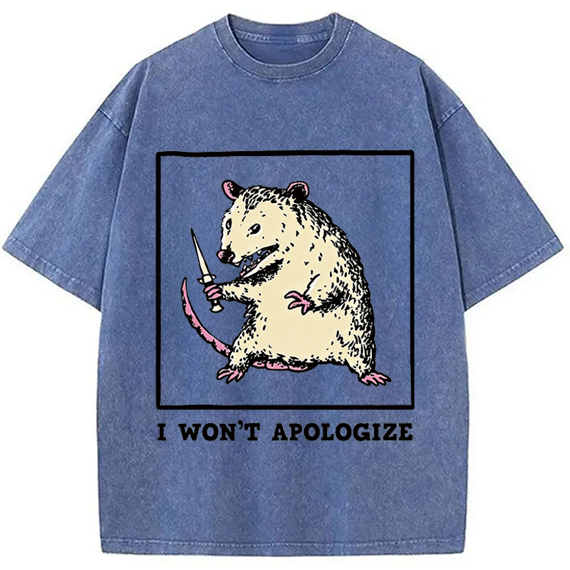 Tokyocanvas I Won't Apologize Washed T-Shirt