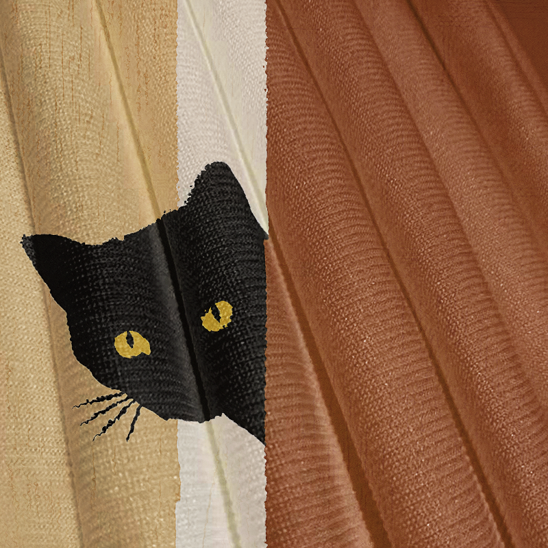 Tokyocanvas Black Cat is Watching Casual Ugly Sweatshirt