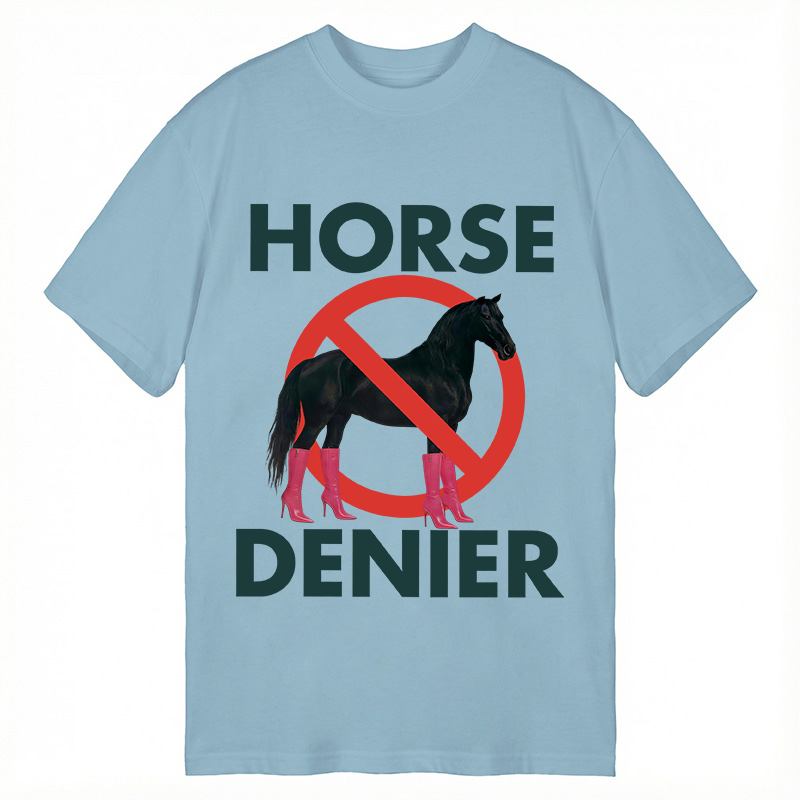 Tokyocanvas Funny High-Heel Noir Horse Denier Classic T-Shirt