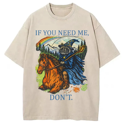 Tokyocanvas Funny Raccoon Wizard Gamer Washed T-Shirt