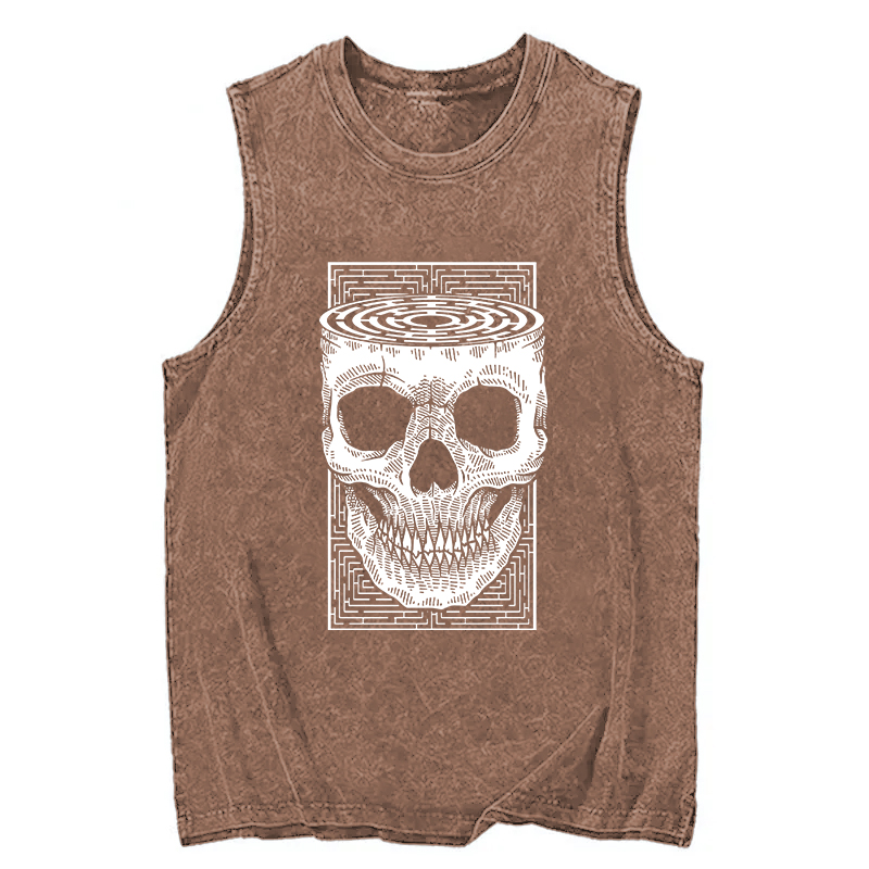 Tokyocanvas Horror Skull Washed Tank