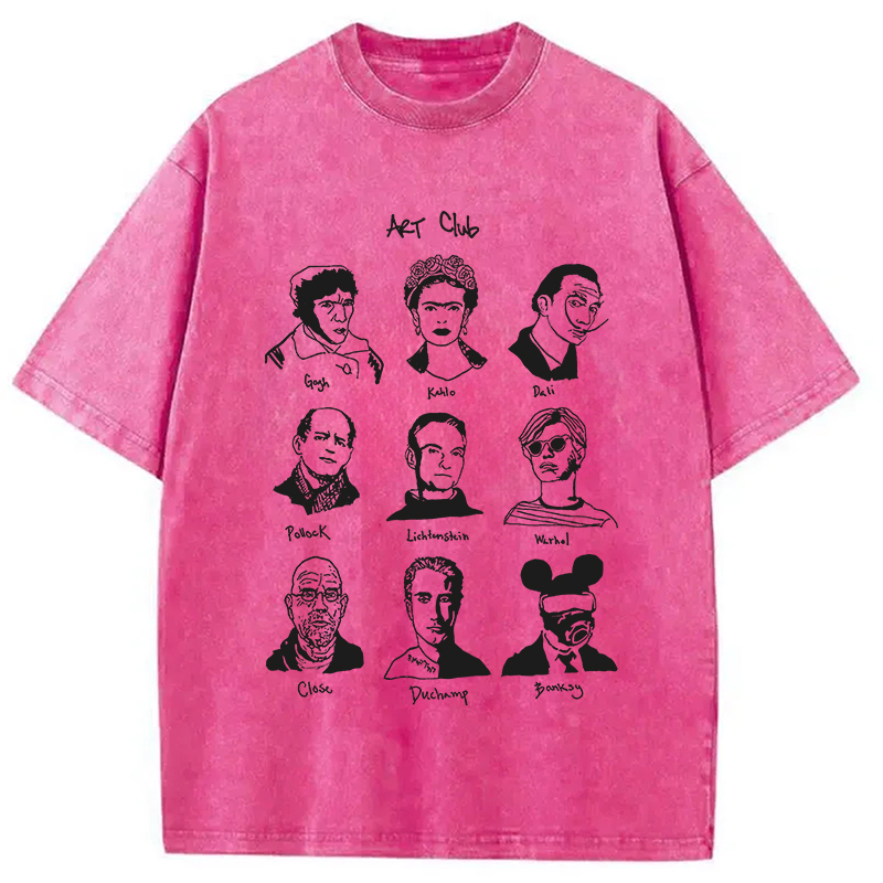 Tokyocanvas Famous Artists Club Washed T-Shirt