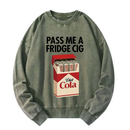 Tokyocanvas I Need A Diet Cola Washed Sweatshirt