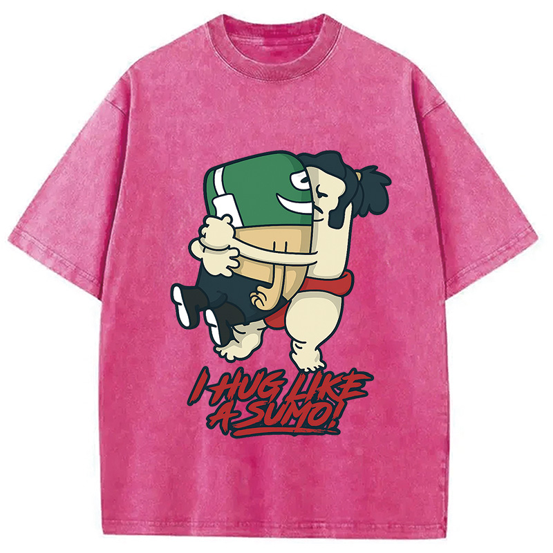 Tokyocanvas I Hug Like a Sumo Washed T-Shirt