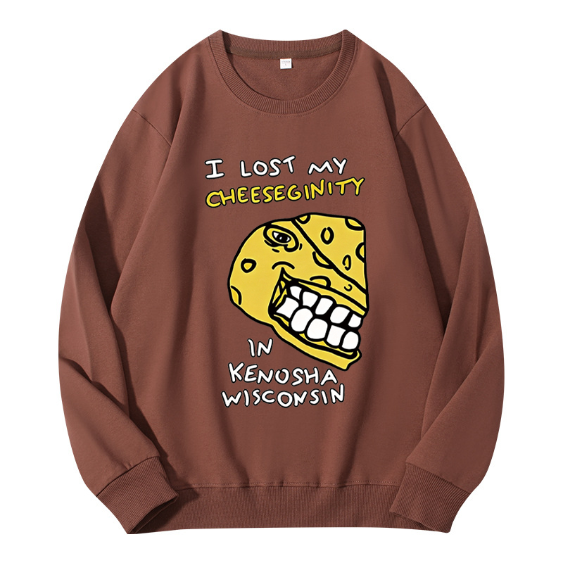 Tokyocanvas I Lost My Cheeseginity In Kenosha Wisconsin Food Humor Classic Sweatshirt