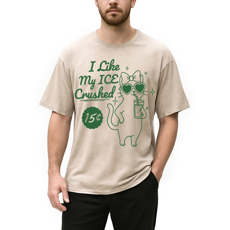Tokyocanvas I Like My ICE Crushed Washed T-Shirt