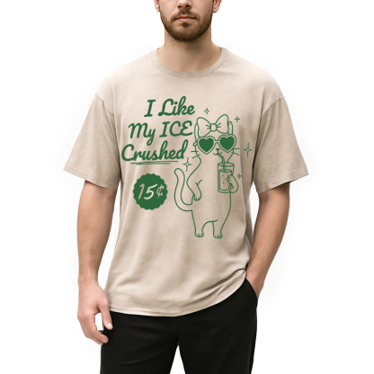 Tokyocanvas I Like My ICE Crushed Washed T-Shirt