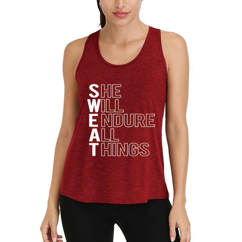 Tokyocanvas She Will Endure All Things Fitness Tank