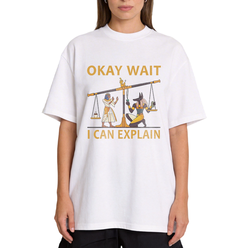 Tokyocanvas Okay Wait I Can Explain Ancient Egypt Humor Classic T-Shirt