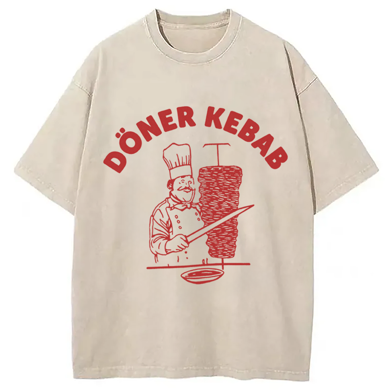 Tokyocanvas Funny Foodie Meme Washed T-Shirt