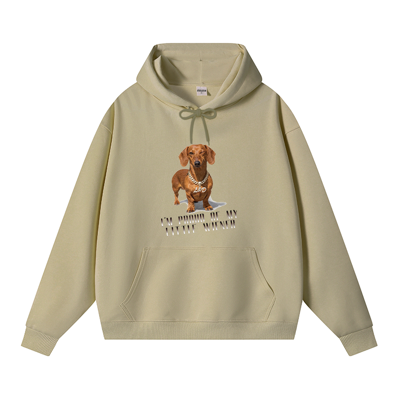 Tokyocanvas Little Wiener Fleece Lined Hoodie