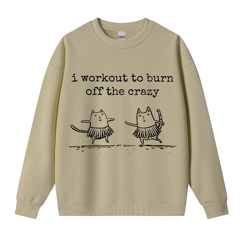 Tokyocanvas Hula Away Crazy Fleece Lined Sweatshirt