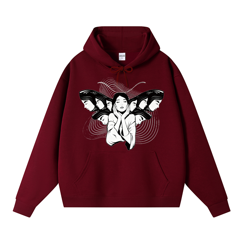 Tokyocanvas Echoes Of Self Fleece Lined Hoodie