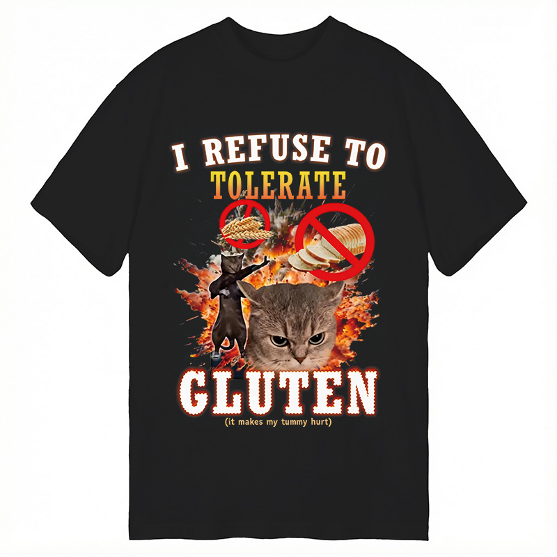 Tokyocanvas I Refuse to Tolerate Gluten Classic T-Shirt