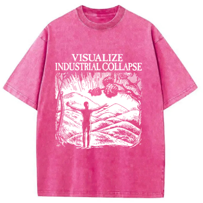 Tokyocanvas Industrial Collapse Washed T-Shirt