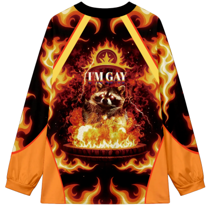 Tokyocanvas I'm Gay Long Sleeve Graphic Print T-Shirt