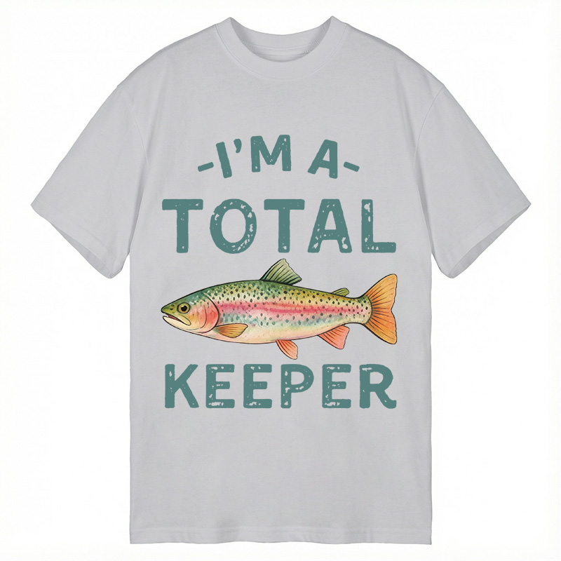Tokyocanvas I'm a Total Keeper Funny Fishing Classic T-Shirt