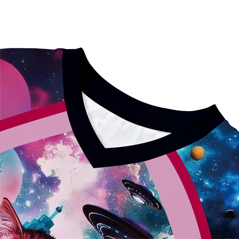 Tokyocanvas Space Cats Graphic Long-sleeve T-Shirt