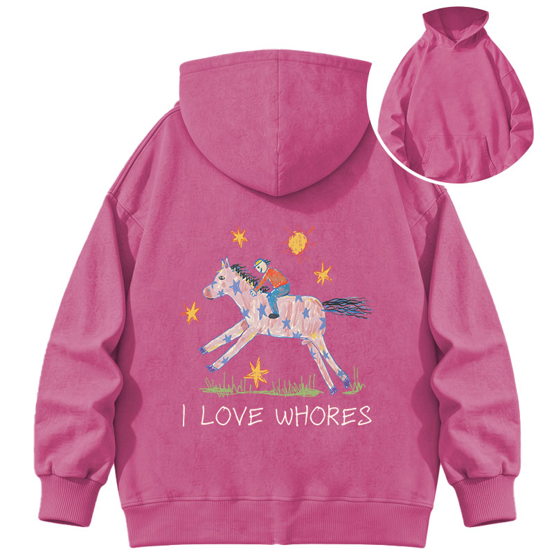 Tokyocanvas I Love Whores Washed Hoodie